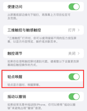 新泰苹果授权维修站分享iPhone轻点无法唤醒怎么办 