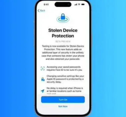 新泰苹果授权维修店分享被盗设备保护功能开启方法 