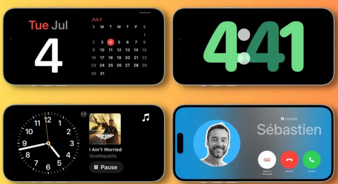 新泰苹果手机维修分享iOS17横屏充电待机显示有什么好处 