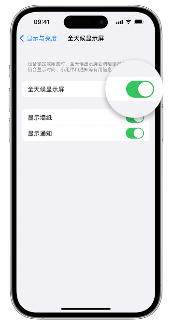 新泰苹果14维修店分享如何自定义 iPhone 14 Pro 常亮显示屏 