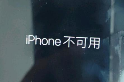 新泰苹果服务网点分享锁屏界面显示“iPhone 不可用”如何解决 